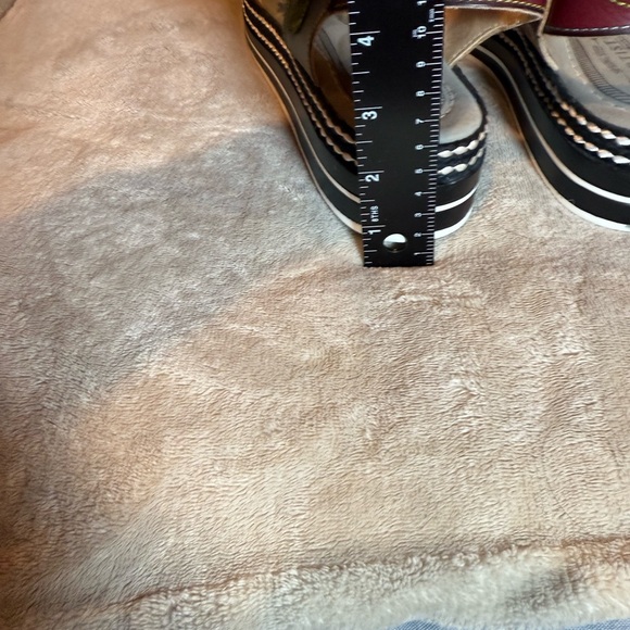 L’Artiste by Spring Step Multicolor Leather Floral Sandals, size EU42/US10.5-11 - Picture 11 of 11